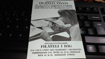 Filatelia postikortti / leima 1973 -luvulta 26/2