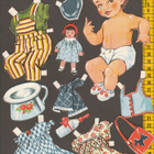 Paperinukke tyttövauva 1950-luku - pikkukuva 1