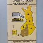 Postin Linja- autojen aikataulut 1.6.1983- 31.5.1984 - pikkukuva 1