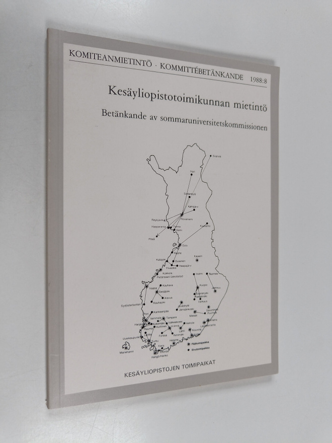 Kesäyliopistotoimikunnan mietintö Betänkande av Sommaruni...