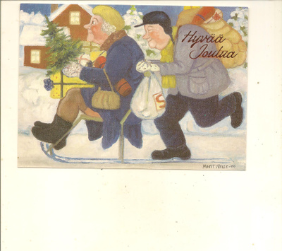 MAARIT WALLE ,,,, HYVÄÄ JOULUA ,,,, KULKEMATON