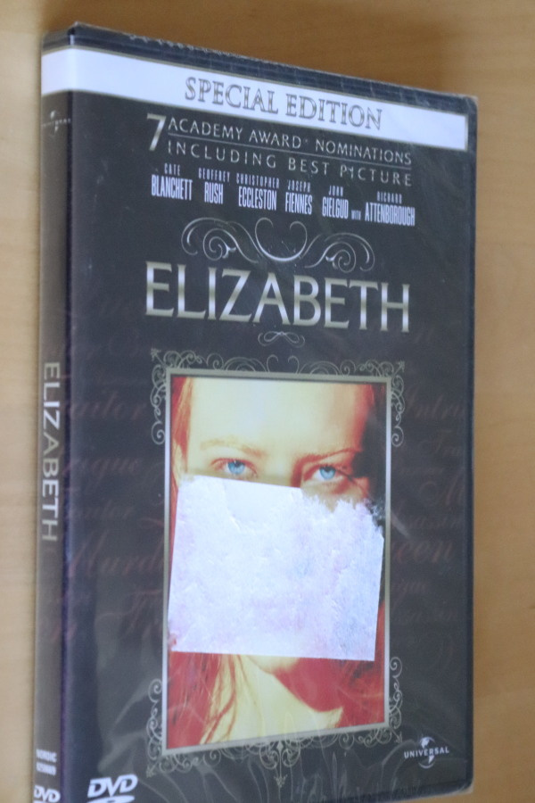 DVD Elizabeth ( 1998 Cate Blanchett uusi )