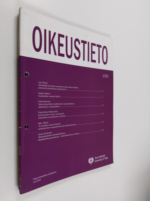 Oikeustieto vuosikerta 2015 (1-2, 4-6, n:o 3 puuttuu) : T...