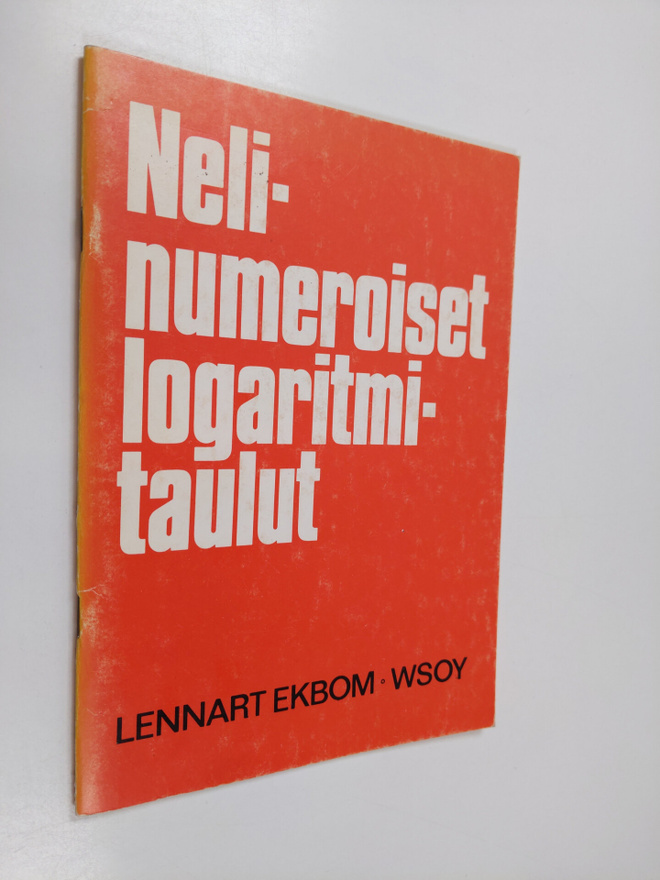 Lennart Ekbom : Nelinumeroiset logaritmitaulut