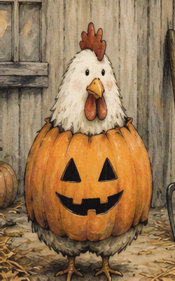 Halloween kanalla kurpitsa-asu