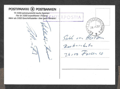 Kenttäposti - KPK 5  28.4.1983