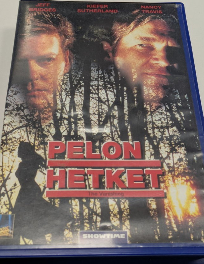 Pelon Hetket (VHS) "The Vanishing" Kiefer Sutherland