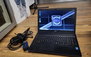 Volvo diagnostiikkaläppäri ( J2534 + Fujitsu Lifebook A555)