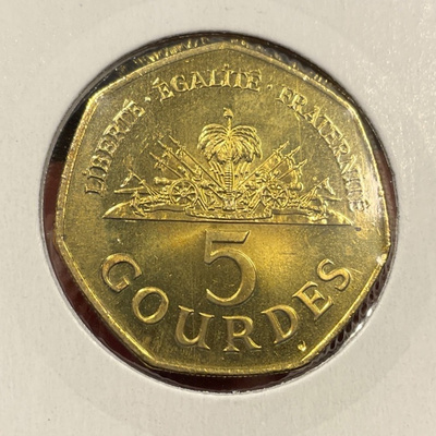 Haiti 5 gourdes 1998