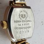 VANHA Kello Glashütte 17 kiv 14K Kultaus Saksalainen - pikkukuva 3