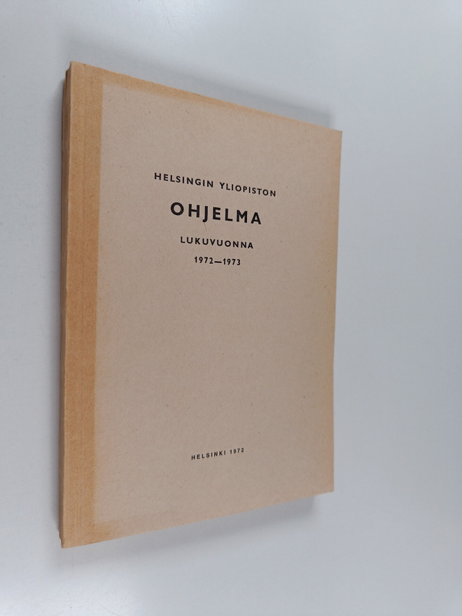 Helsingin yliopiston ohjelma lukuvuonna 1972-1973