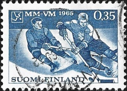 1965 Jääkiekon MM-kisat leimattu LaPe 593