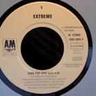 EXTREME :: SONG FOR LOVE :: VINYYLI 7" 1992 - pikkukuva 3