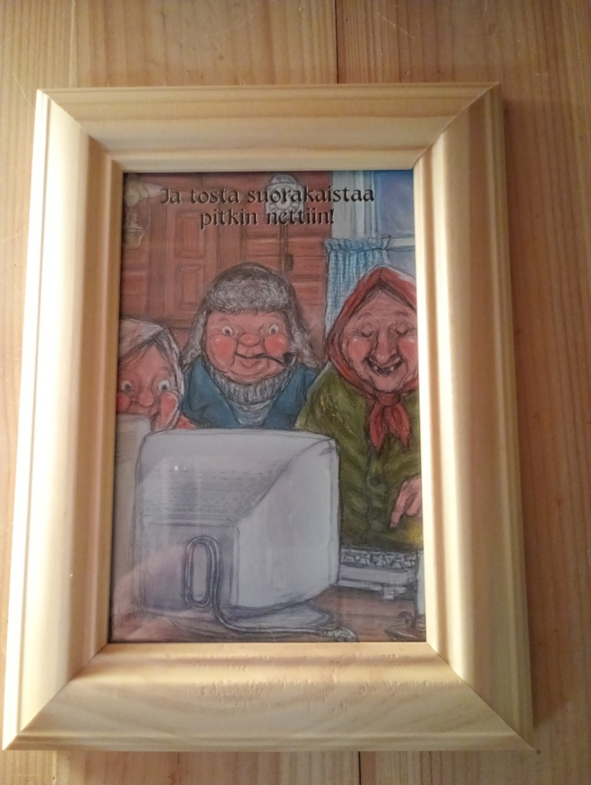 Humoristinen pikku taulu