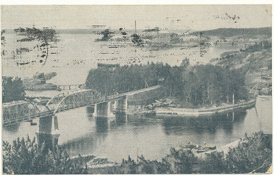 TAMPERE -Rantamaisema Näsijärveltä -vanha kortti