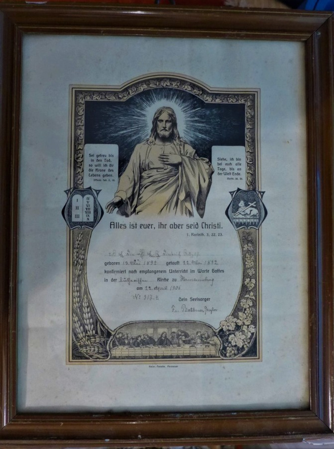 TAULU Jeesus Rippitodistus Kristinusko  koko 40x32cm