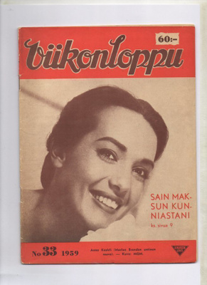 Viikonloppu n:o 33 1959 Romantiikka elää yhä.
