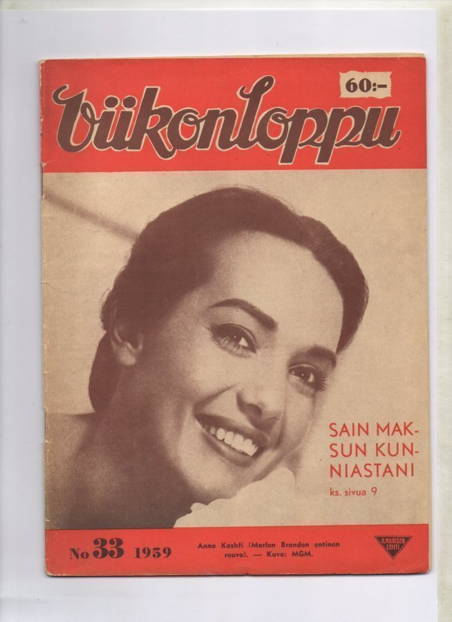 Viikonloppu n:o 33 1959    Romantiikka elää yhä.