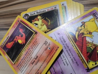 Pokemon kortit Team Rocket Commons 2e/kpl
