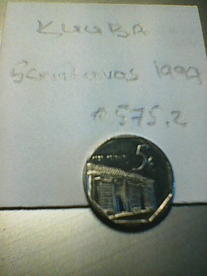 Kuuba 5 centavos 1999, km#575.2