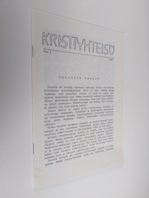 Kristiyhteisö 4/1985 : Joulusta arkeen