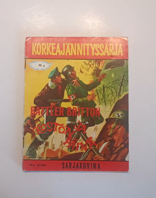 Korkeajännitys sarjakuvalehti nro:15/1963 Battler Britton