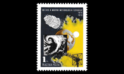 Unkari 2580 ** Meteorologista palvelu 100v (1970)