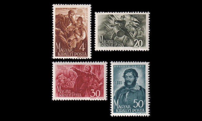 Unkari 745-8 ** Poliitikko Lajos Kossuth (1944)