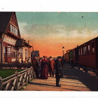 VANHA Postikortti Raahe Rautatie Asema Kulkenut 1913 - pikkukuva 1