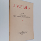 J. V. Stalin : Puhe puolueen XIX edustajakokouksessa : 14... - pikkukuva 1