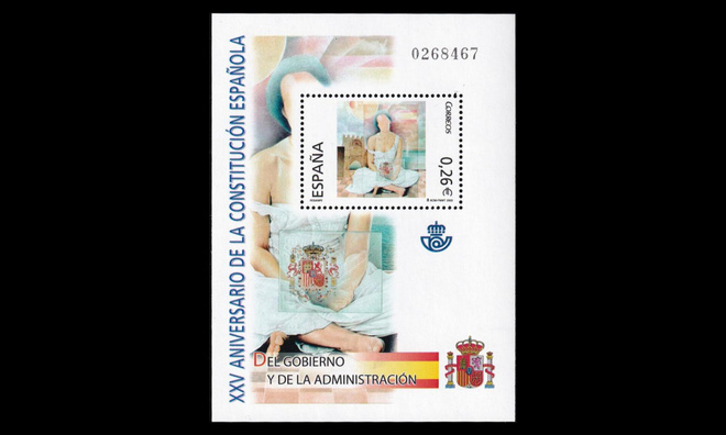 Espanja 3902BL126 ** Perustuslaki 25v (2003)