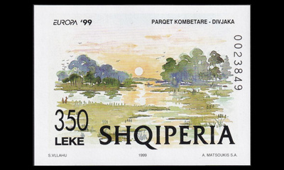 Albania 2690BL118 ** Europa luonnonpuistot (1999)