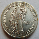 USA 1 Dime 10 c 1918 D Hopeaa HYVÄ - pikkukuva 2