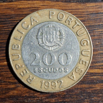 PORTUGALI 200 ESCUDOS 1992