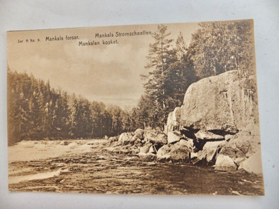 VANHA Postikortti Mankalan Kosket heinola Iitti n. 1920