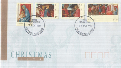 FDC australia 1994 Joulu