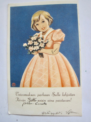 VANHA postikortti Sign. M 1938