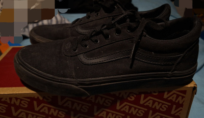 Vans tennarit 38 Mustat. Kangasta. Kesällä käytetyt