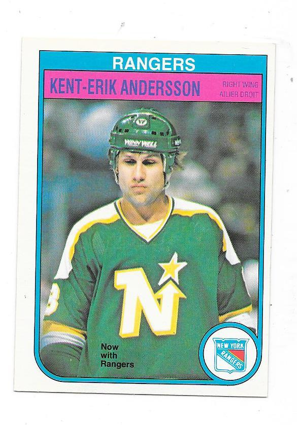 1982-83 OPC #218 Kent-Erik Andersson New York Rangers