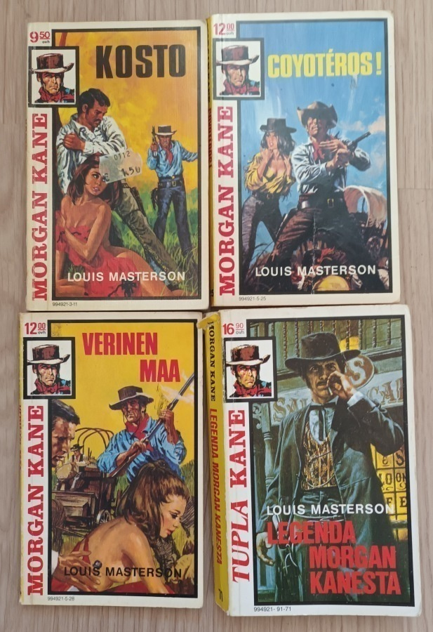 4 x Morgan Kane, Otava 1983-1991, 2.p., hyviä
