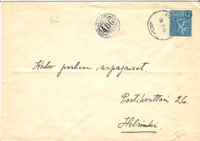 NUMEROLEIMA 406 HAUHO-HELSNKI