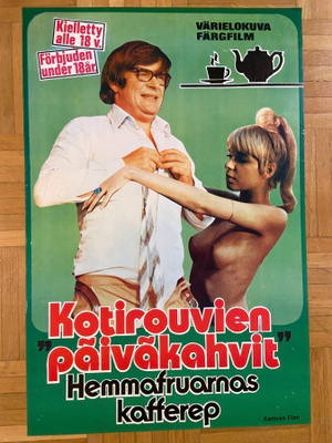Vanha elokuvajuliste: Kotirouvien päiväkahvit