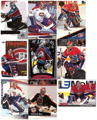 9 x PATRICK ROY Avalance, Canadiens