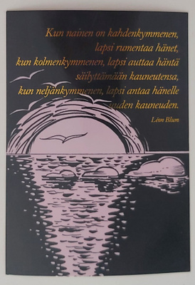 " Kun nainen on kahdenkymmenen..."-KULKEMATON POSTIKORTTI
