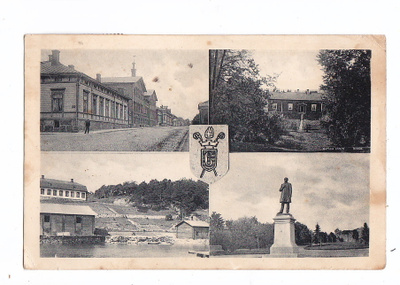 VANHA Postikortti Porvoo 1900-l kulk. 1918