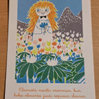 Muumikortti, teksti Elämästä nauttii enemmän.... kulkematon - pikkukuva 1