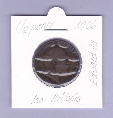 Iso-Britania ½ Penny v.1906 KM#793