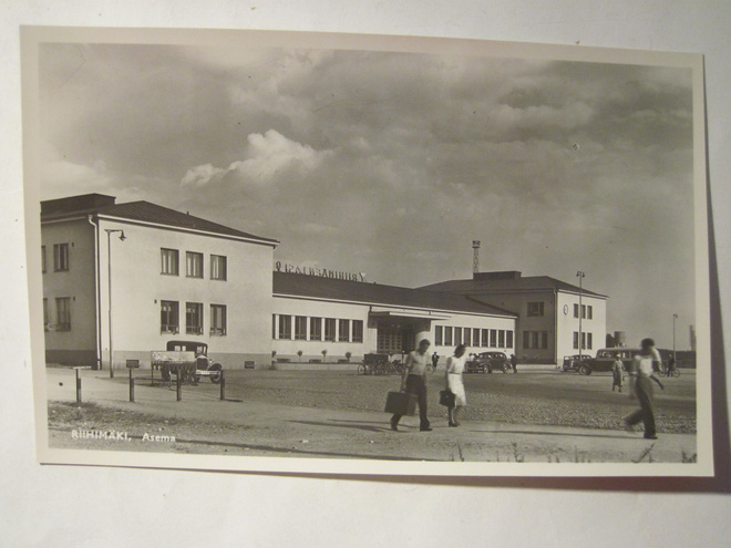 Kortti Riihimäki Rautatieasema 1930-l Alkup. Mallikappale