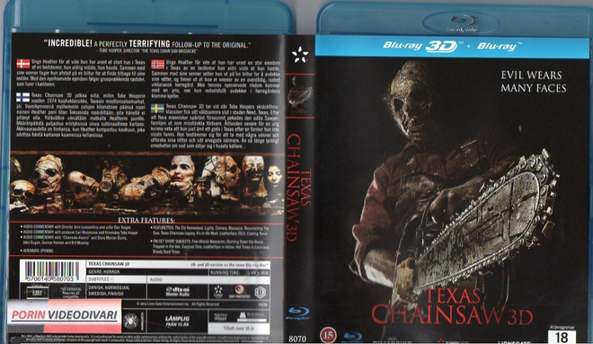 Texas Chainsaw	(72 202)	UUSI	-FI-	nordic,	BLU-RAY			2012	3d