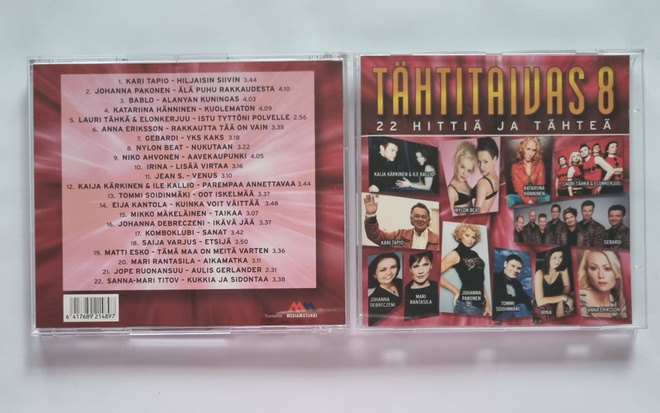 TÄHTITAIVAS 8: 22 HITTIÄ JA TÄHTEÄ CD